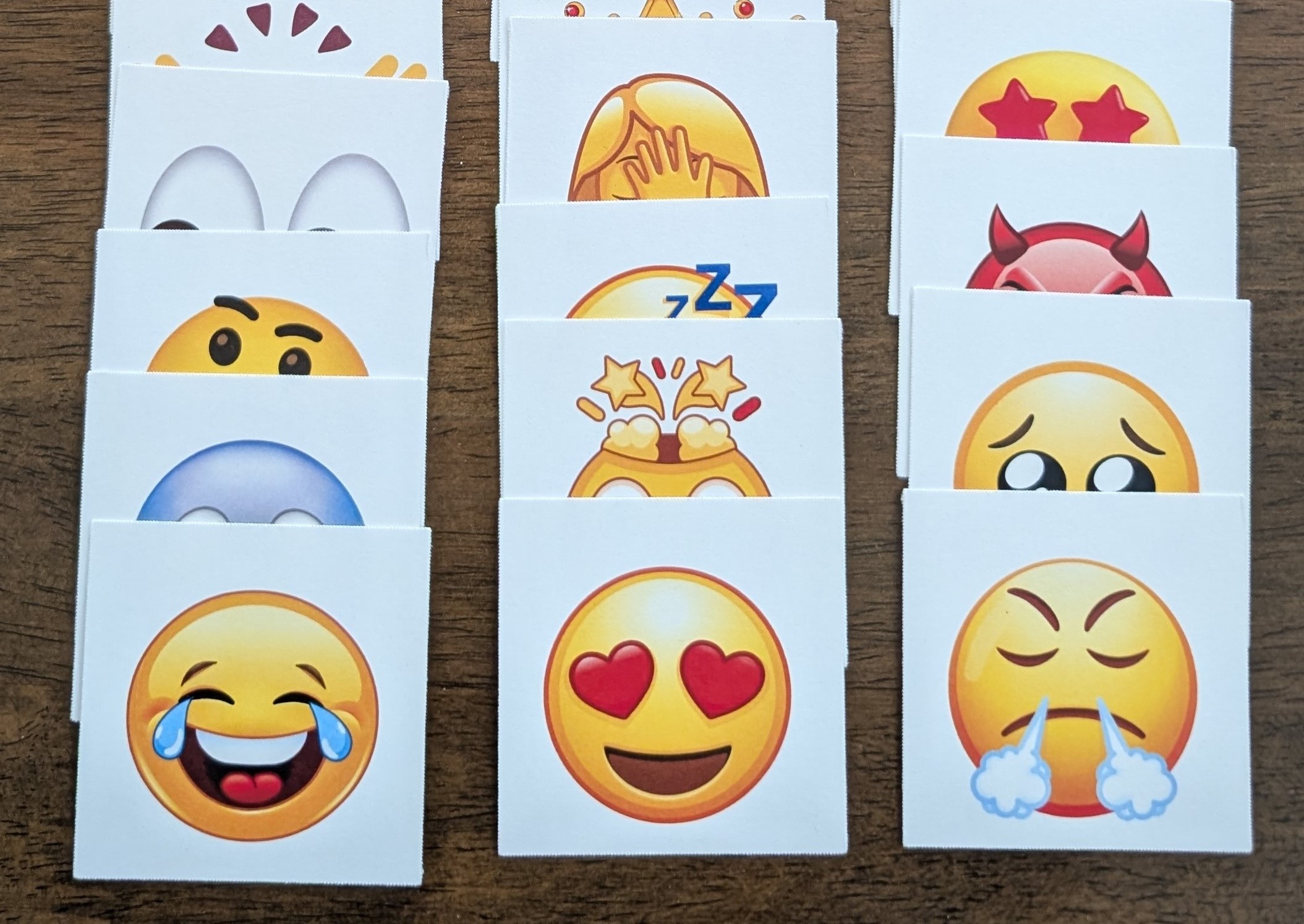 Chatty Emoji expansion card set — 12 new emoji cards